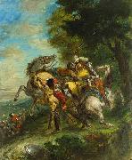 Eugene Delacroix Weislingen Captured by Goetz's Men Germany oil painting artist